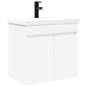 vidaXL Jednostka toaletowa z kranem Biały 61 x 40 x 74,5 cm