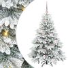 vidaXL Sztuczna choinka z 150 diodami LED Biały 120 cm PE i PVC
