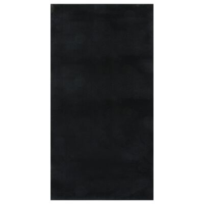 vidaXL Dywan z krótkim włosiem i możliwością prania, 80x150 cm, czarny