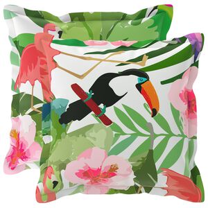 vidaXL Poszewka na poduszkę 2 szt. HOUTEN Wielokolorowe 30 x 30 cm