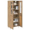 vidaXL Highboard 2 pcs Dąb rzemieślniczy Materiał drewnopochodny