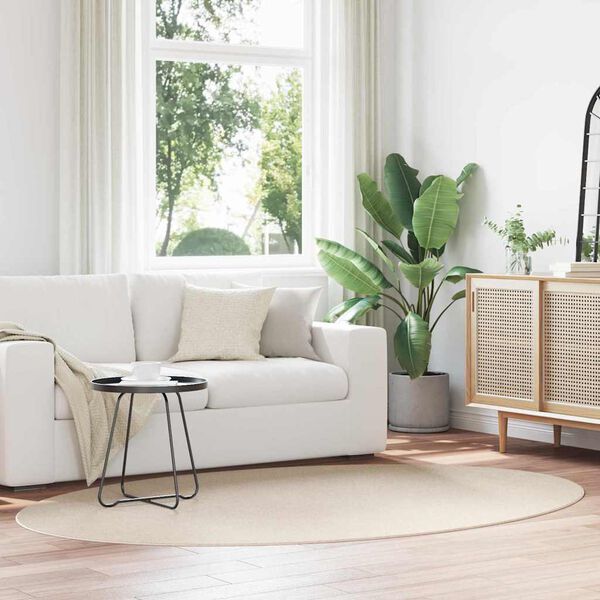 vidaXL Dywany pokojowe Owalny HUARTE Beżowy 160 x 230 cm