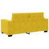 vidaXL Sofa dwuosobowa, ż&oacute;łta, 180x77x82 cm, aksamit