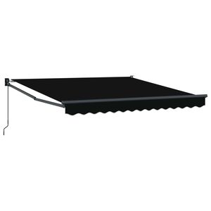 vidaXL Markiza wysuwana Czarny 300 x 250 x 165 cm