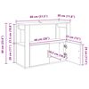 vidaXL Bufet Stare drewno 80 x 30 x 60 cm Materiał drewnopochodny