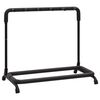 vidaXL Składany stojak na gitarę z 5 sekcjami Czarny 74x41x66 cm Stal