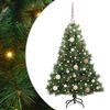 vidaXL Sztuczna choinka z 150 diodami LED Zielony 120 cm PE i PVC
