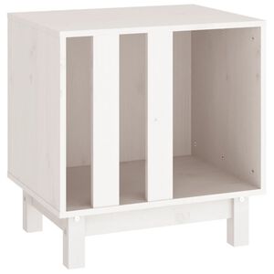 vidaXL Domek dla psa, biały, 50x40x52 cm, lite drewno sosnowe