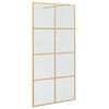 vidaXL Ściana prysznicowa typu walk-in złoty 100 x 195 cm