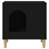 vidaXL Koty Dom Czarny 51 x 30 x 52 cm Materiał drewnopochodny