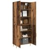vidaXL Highboard Montowane na ścianie Stare drewno 69,5 x 34 x 180 cm