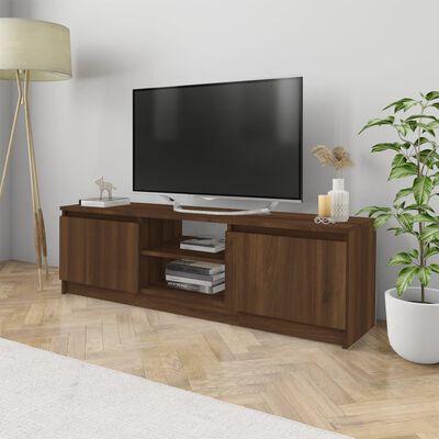 vidaXL Szafka pod telewizor, brązowy dąb, 120x30x35,5 cm