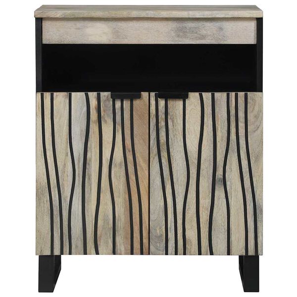 vidaXL Szafki i regały na media Biały i czarny 60 x 33 x 75 cm