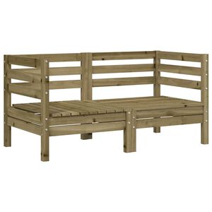 vidaXL Corner Sofa 2 szt. Treated pinewood under high pressure