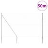 vidaXL Słupek ogrodzeniowy. Srebrny 50 x 1,6 m (siatka 50 mm) Stal