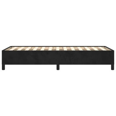 vidaXL Rama łóżka, czarna, 90x200 cm, tapicerowana aksamitem