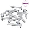 vidaXL Wsuwany gw&oacute;źdź 12 szt. Powlekana cynkiem 4 x 25 mm Stal