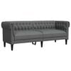 vidaXL Sofa do salonu 3 pcs Ciemnoszary tkanina
