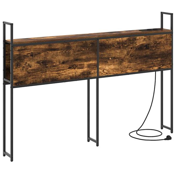 vidaXL Szafka z Ładowaniem Wędzony dąb 120 cm Materiał drewnopochodny
