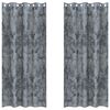 vidaXL Zasłony z weluru 2 pcs Srebrnoszary 260 x 140 cm Aksamit