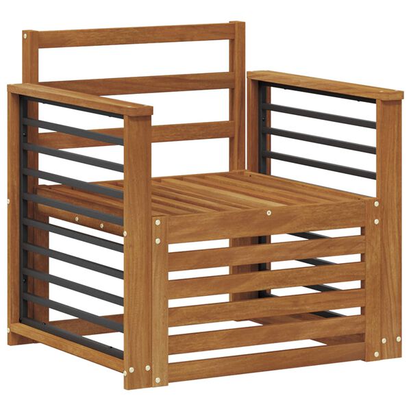 vidaXL Zestaw sof na zewnątrz Naturalny 71 x 63 x 73 cm