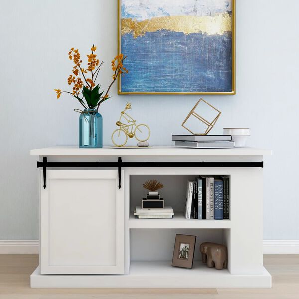 vidaXL System do drzwi przesuwnych do mebli, stal węglowa, 152 cm