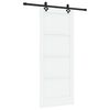 vidaXL Drzwi przesuwne ORKDAL Biały 83 x 202 cm Lite drewno sosnowe