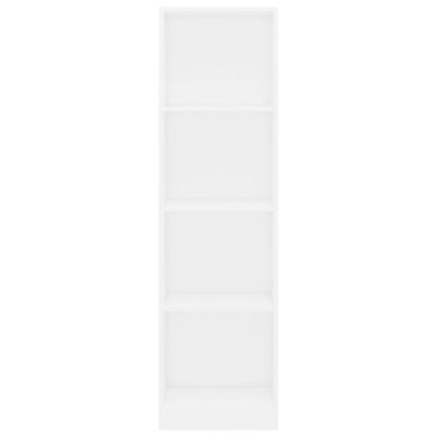 vidaXL Regał na książki, biały, 40x24x142 cm, materiał drewnopochodny