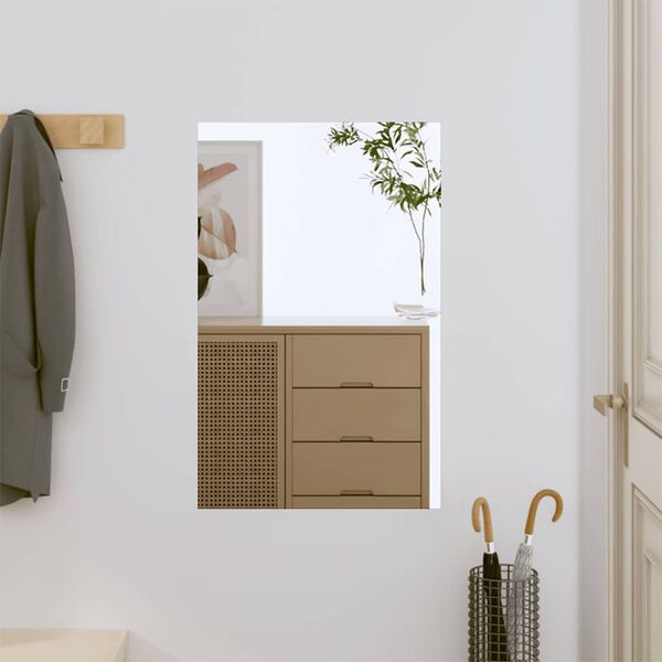 vidaXL Lustro ścienne, 40x60 cm, szklane, prostokątne