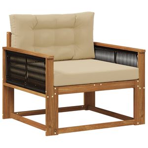vidaXL Środkowa sofa ogrodowa naturalny
