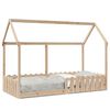vidaXL Rama ł&oacute;żka dziecięcego z domkiem, 90x190 cm, drewno sosnowe