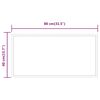 vidaXL Lustro łazienkowe z LED, 80x40 cm