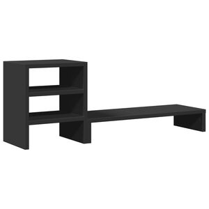 vidaXL Podstawka pod monitor z organizerem, czarna