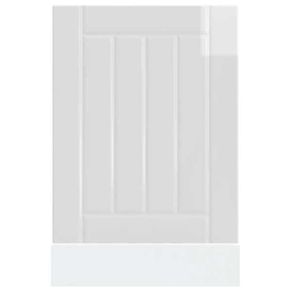 vidaXL Panel do zmywarki, Lucca, biały, materiał drewnopochodny