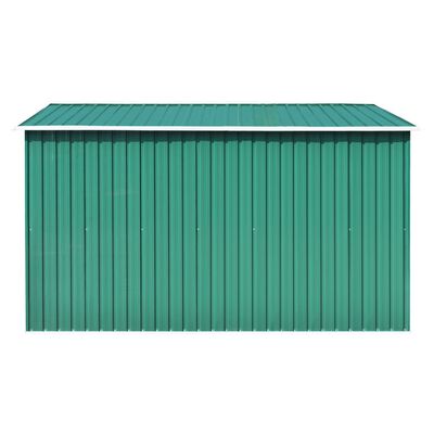 vidaXL Szopa ogrodowa, 257 x 298 x 178 cm, metal, zielona