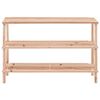 vidaXL Regał na buty z 3 p&oacute;łkami, lite drewno jodłowe