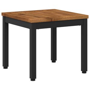 vidaXL Stolik kawowy Naturalny i czarny 40 x 40,5 x 36 cm