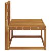 vidaXL Sofa końcowa na zewnątrz Naturalny 91 x 63 x 73 cm