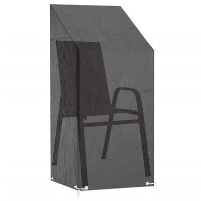 vidaXL Pokrowiec na krzesło ogrodowe, 8 przelotek, 65x65x110/150cm, PE