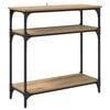 vidaXL Konsola Dąb rzemieślniczy 75 x 29 x 75 cm Drewno inżynieryjne