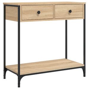 vidaXL Stolik konsolowy, dąb sonoma, 75x34,5x75 cm