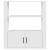 vidaXL Komoda, biała, 80x30x90 cm, materiał drewnopochodny