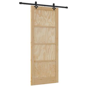 vidaXL Drzwi przesuwne ORKDAL 86 x 211 cm Lite drewno sosnowe