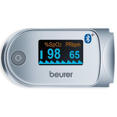 Beurer Pulsoksymetr PO 60 z Bluetooth®, biało-szary