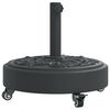 vidaXL Podstawa do parasola, z k&oacute;łkami, do słupk&oacute;w &Oslash;38/48 mm, 27 kg