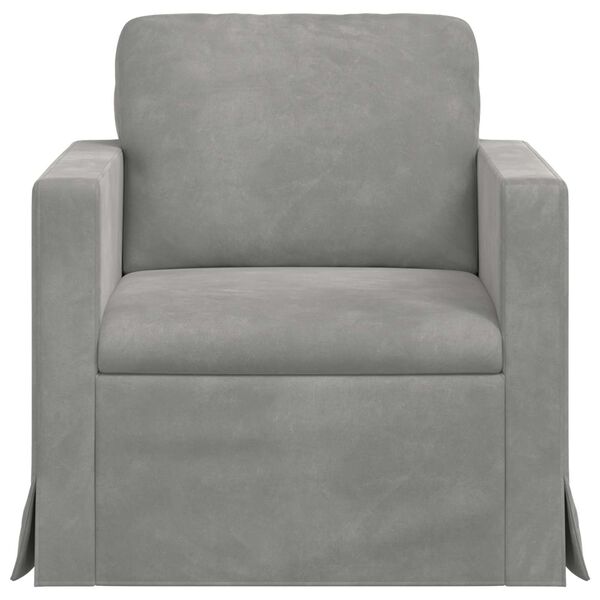 vidaXL Sofa Jasnoszary