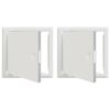 vidaXL Panel dostępu 2 szt. Biały 23 x 23 x 3 cm Stal