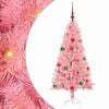 vidaXL Choinka R&oacute;żowy 150 cm PVC
