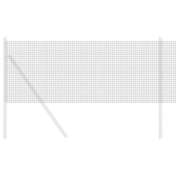 vidaXL Spawana siatka ogrodzeniowa Szary 0.6 x 10 m Stal