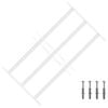 vidaXL Krata zabezpieczająca do okien z 3 poprzeczkami 3 pcs 43-74 cm
